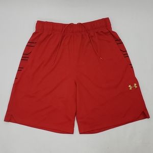 Under Armour Select Red Loose Heatgear Basketball Shorts Large